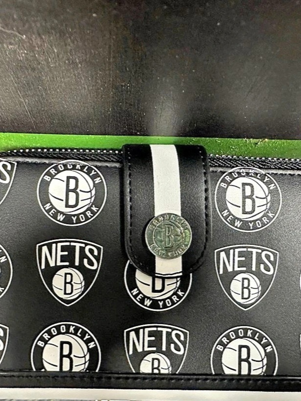 Loungefly NBA Brooklyn Nets Logo Zip Around Wallet